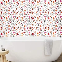 RoomMates Red Terrazzo Branch Peel & Stick Wallpaper