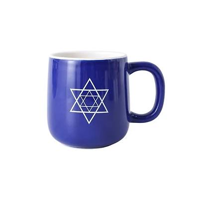 14.7oz. Navy & White Ceramic Mug by Ashland®