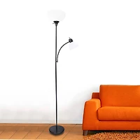Simple Designs 71.5" Floor Lamp with Reading Light