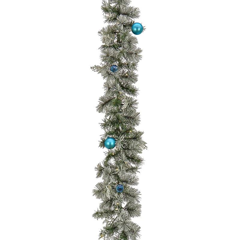 9ft. Tinkham Pine Garland With LED Lights