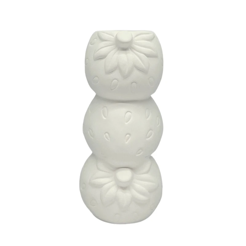 6.5" DIY Ceramic Strawberry Stack Vase by Make Market®