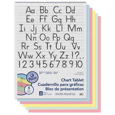 Pacon® Colored Paper Chart Tablet