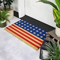 Americana Stars & Stripes Coir Outdoor Doormat