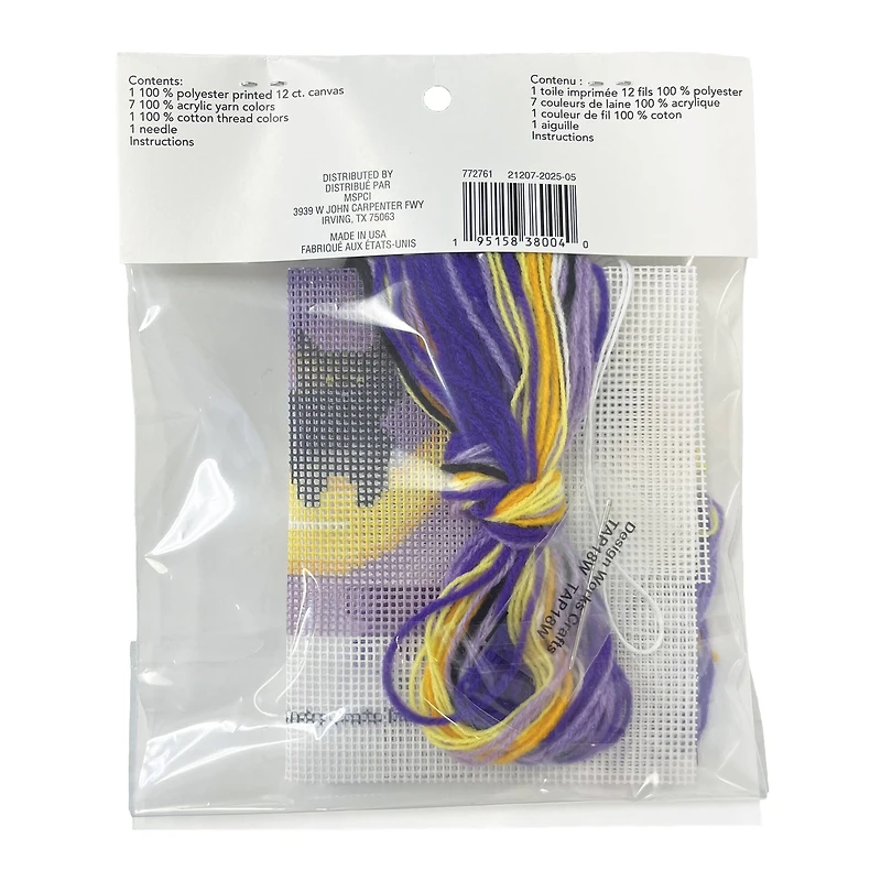 6" x 6" Cat & Moon Needlepoint Kit by Loops & Threads®