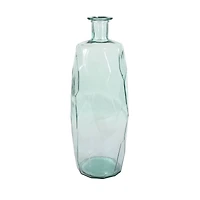 29" Clear Glass Contemporary Vase