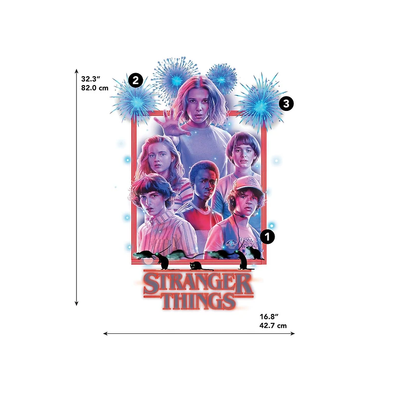 RoomMates Stranger Things Giant Wall Decals