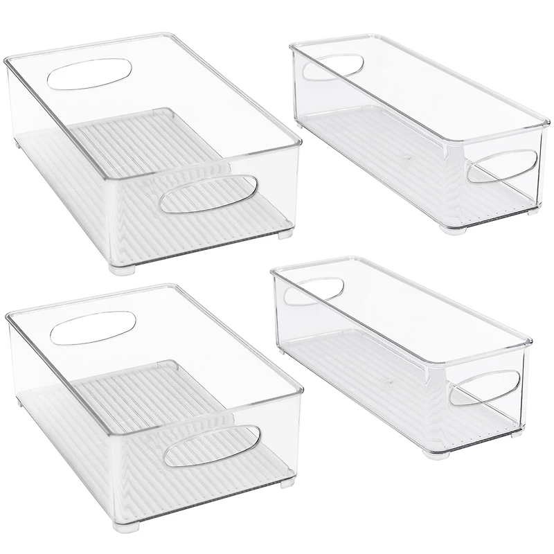 Sorbus Clear Stackable Kitchen & Fridge Storage Organizer Set