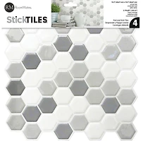 RoomMates Gray Hexagon Backsplash StickTiles®