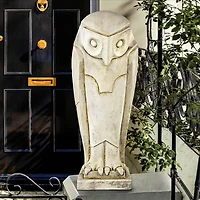 Design Toscano 32" Polar Owl Sentinel Art Deco Cubist Bird Statue