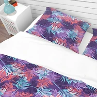Designart 'Tropical Palm Leaves Pattern' Tropical Bedding Set