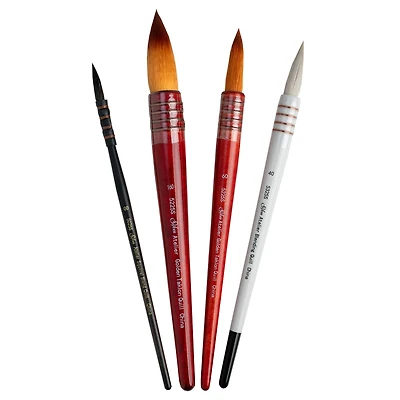 Silver Brush Limited Atelier Quill™ 4 Piece Mix Brush Set