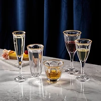 JoyJolt® 8.7oz. Gold Rimmed Windsor Crystal Highball Glasses, 2ct.