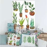 Designart - Eight Potted House Plants