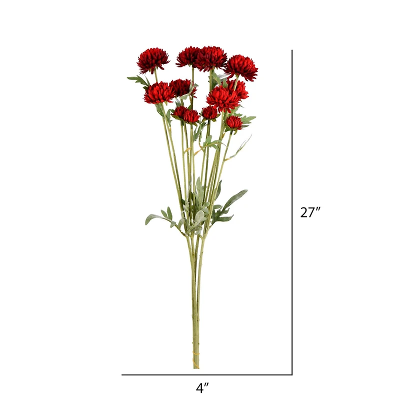 Red Daisy Spray, 4ct.
