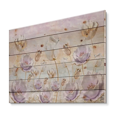 Designart - Blossoming Flowers In Pastel Tones