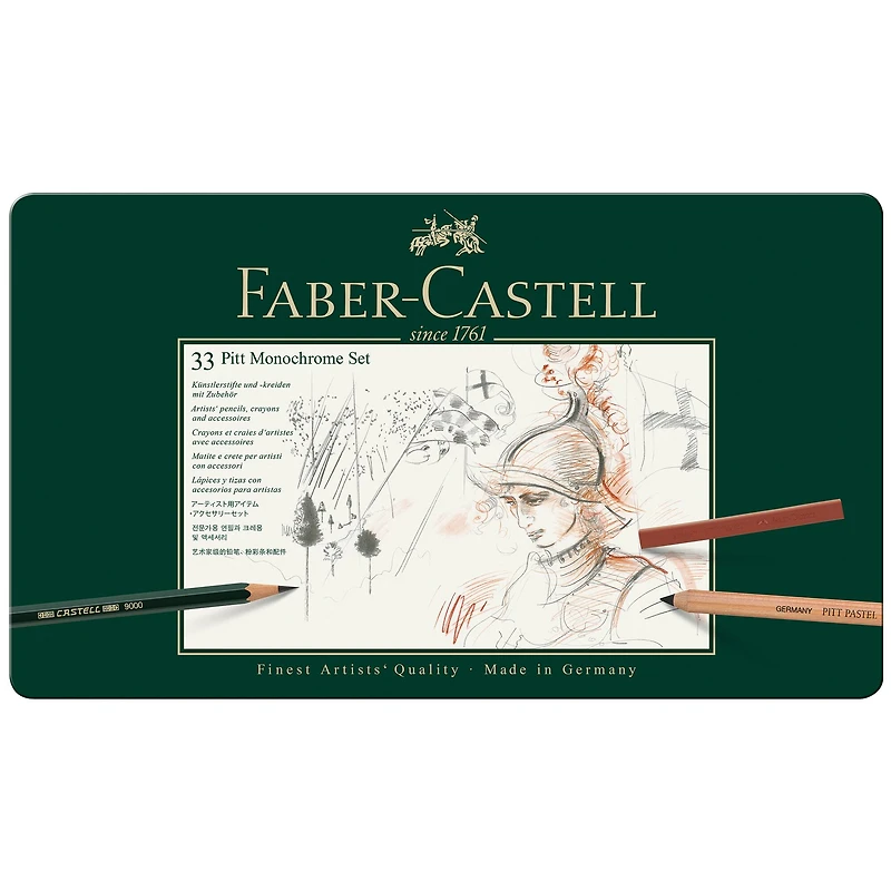 Faber-Castell Pitt Monochrome 33-Piece Set