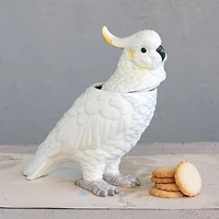 Hello Honey® 9.25" White Ceramic Cockatoo Jar