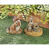 6" Curious Bunny Garden Décor