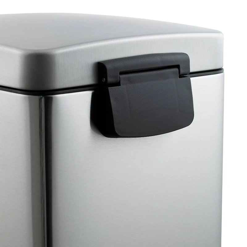 Organize It All 2 Pack Stainless Steel Trash Bins