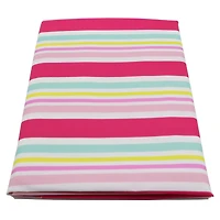 70" Pink Multi Stripes Vinyl Table Cover by Ashland®