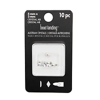 5mm Crystal AB Diamond Glue-On Austrian Crystals by Bead Landing™, 10ct.