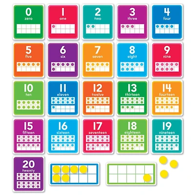 Scholastic® Teaching Resources 0–20 Numbers Set Bulletin Board Set, 43ct.