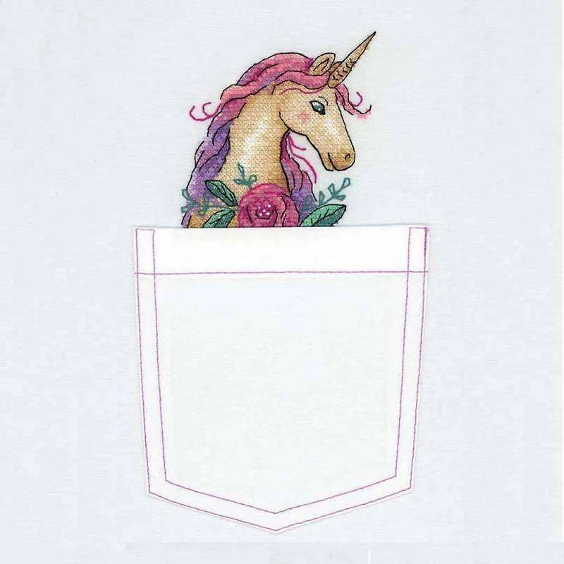 MP Studia Unicorn Cross Stitch On Clothes Kit