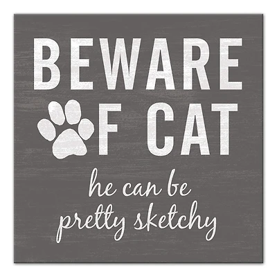 Sketchy Cat Canvas Wall Art