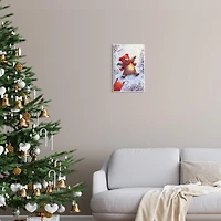 Stupell Industries Bear Cub Snow Angel Sled Wall Plaque Art