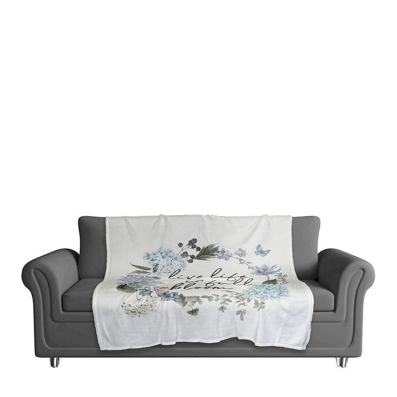 Live Life in Full Bloom Fleece Blanket