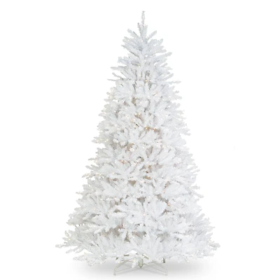 9ft. Pre-Lit Dunhill® White Fir Artificial Christmas Tree, Clear Lights