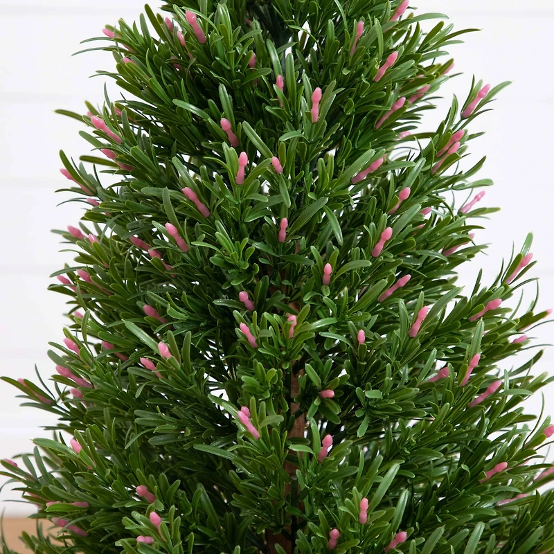 3ft. Potted UV Resistant Rosemary Cone Topiary Tree