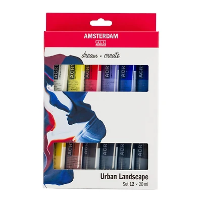 Amsterdam 12 Color Urban Landscape Acrylic Paint Set