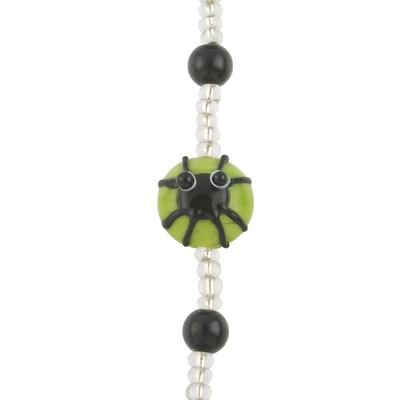 Green & Black Spider Lampwork Glass Bead Mix by Bead Landing™