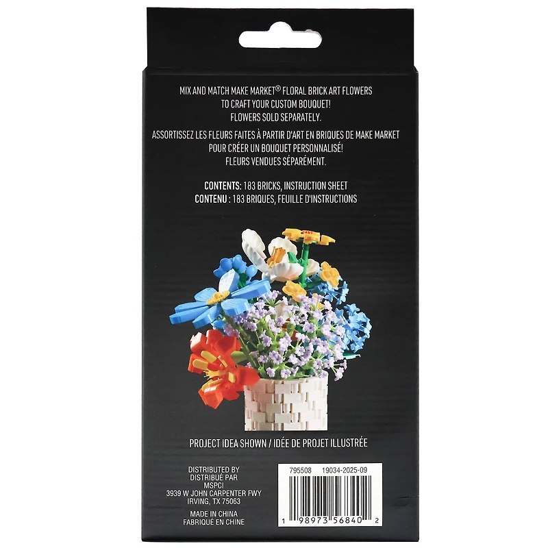 White Daisies Floral Brick Art Kit by Make Market®