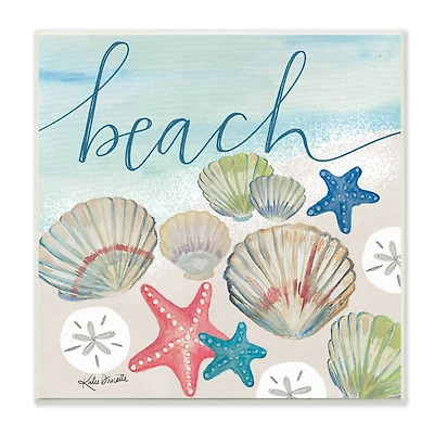 Stupell Industries Beach Seashells Wall Plaque Art