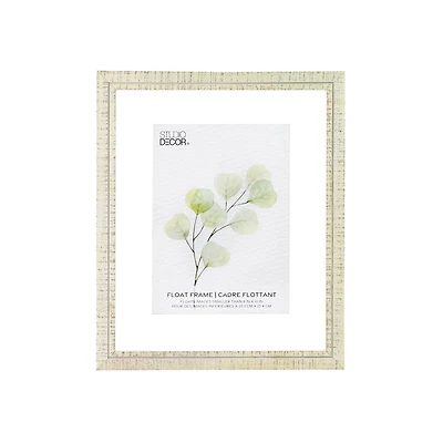 White Wooden Float Frame by Studio Décor
