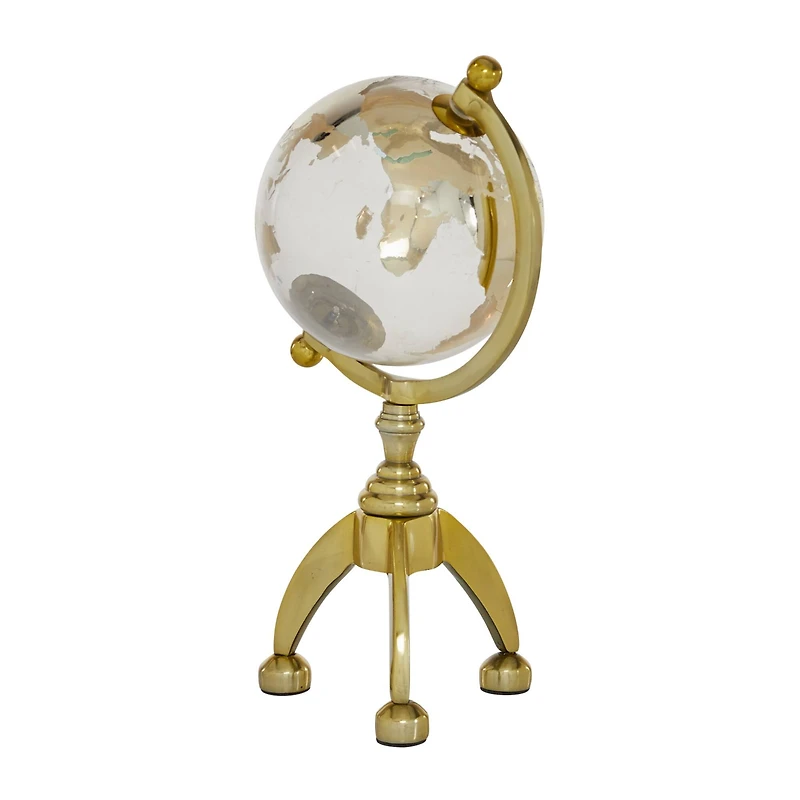 13" Gold Aluminum Glam Globe