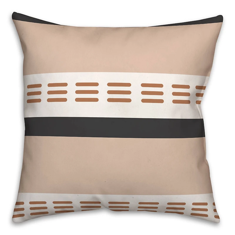 Stroke Lines Fall Throw Pillow