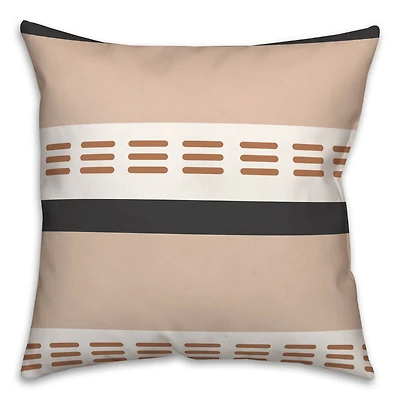 Stroke Lines Fall Throw Pillow