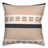 Stroke Lines Fall Throw Pillow