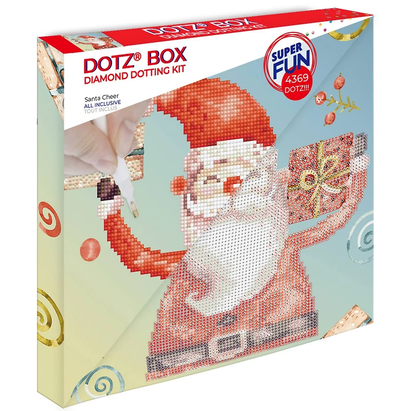 Diamond Dotz® Santa Cheer Diamond Box Painting Kit