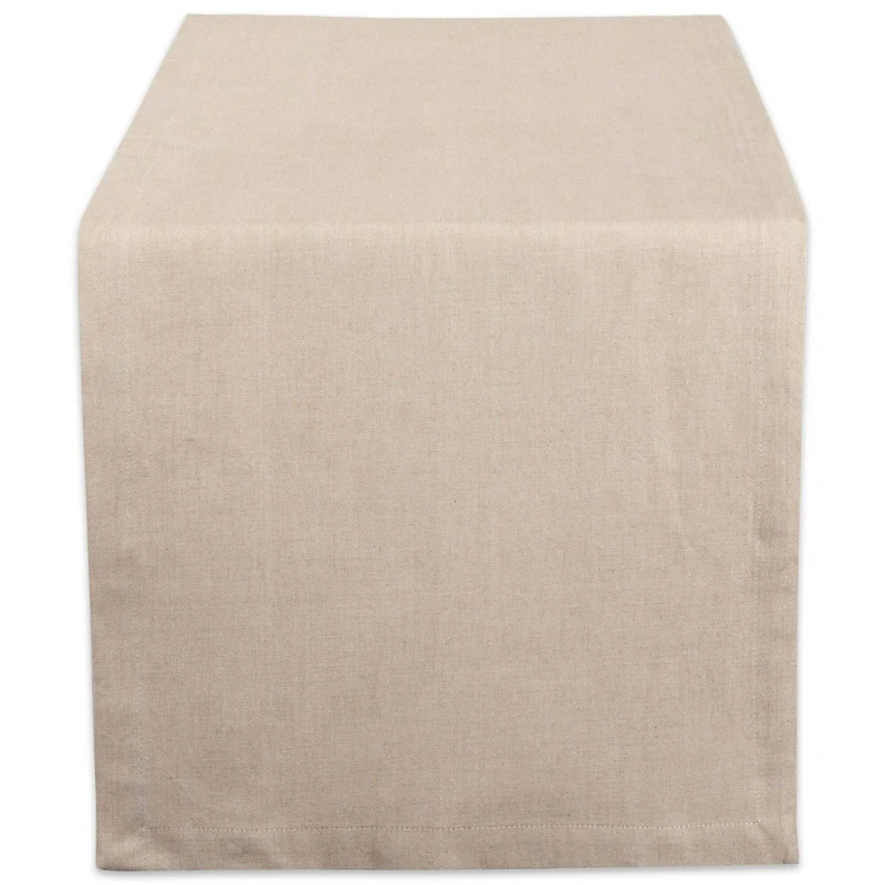 DII® 72" Natural Solid Chambray Table Runner