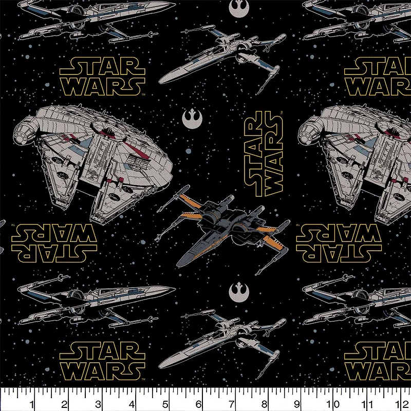 Camelot Fabrics Star Wars Ships Cotton Precut, 4ct.