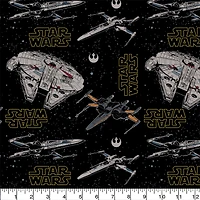 Camelot Fabrics Star Wars Ships Cotton Precut, 4ct.