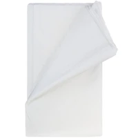 JAM Paper White Rectangular Plastic Lined Table Cover, 54" x 108" 