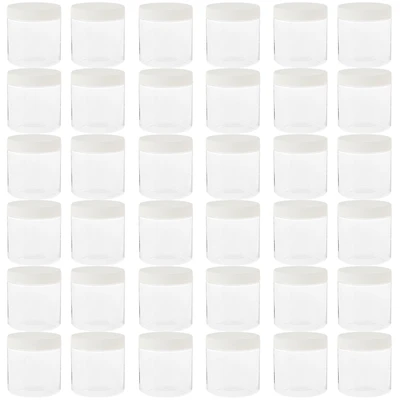 36 Pack: Plastic Storage Jar by Simply Tidy™, 8oz.