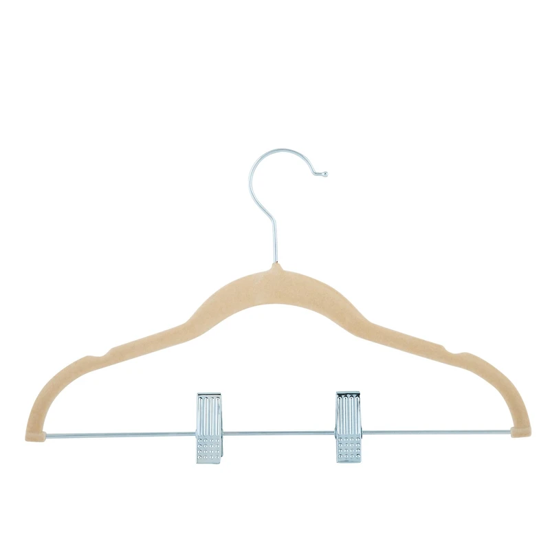 Simplify Ivory Children's Velvet Hangers, 6ct.