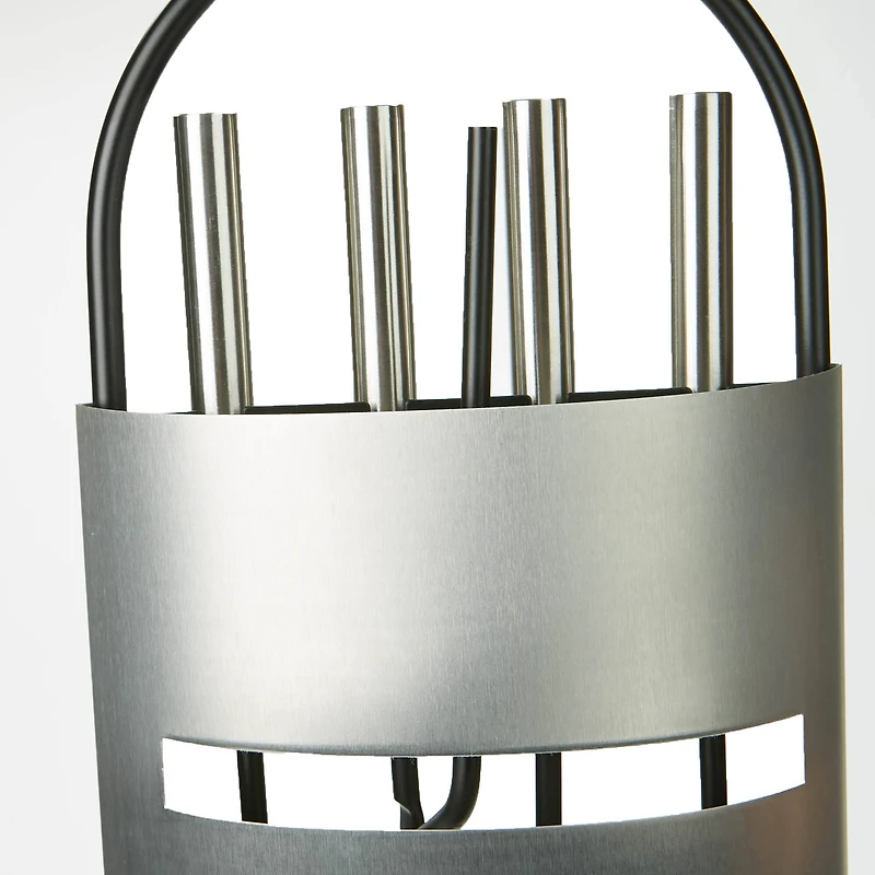 Mind Reader 4 Piece Fireplace Iron Steel Tool Set