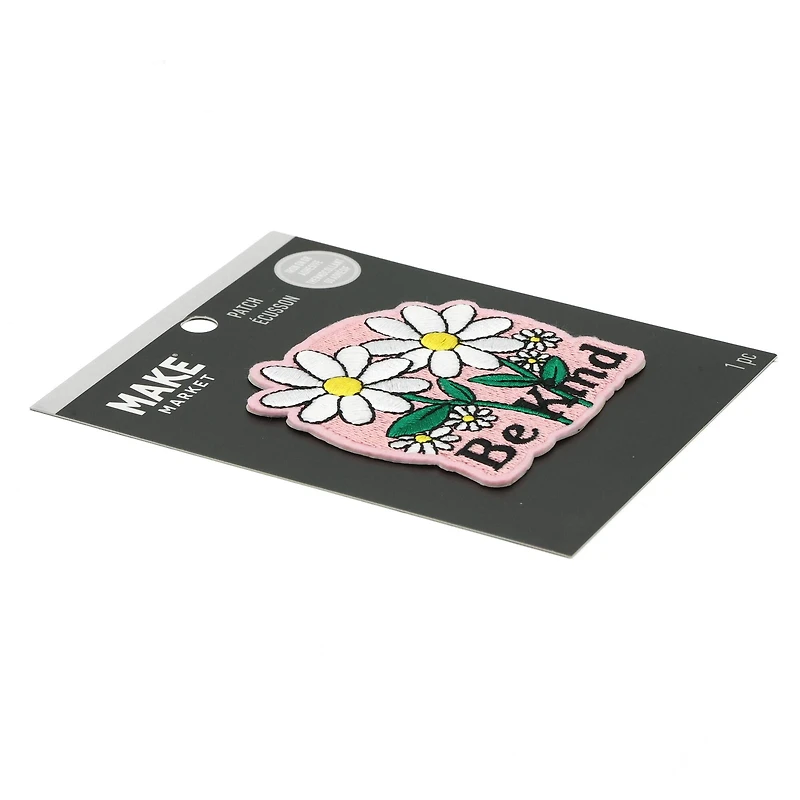Iron-On & Adhesive Be Kind Embroidered Patch by Make Market®